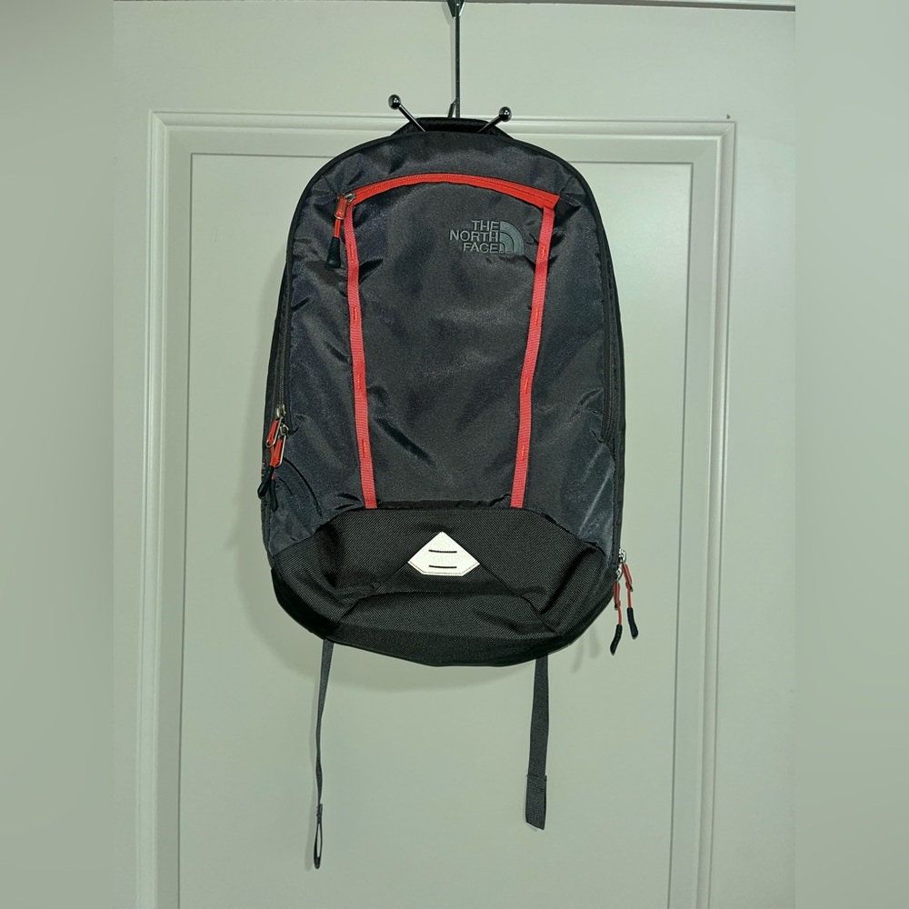 The North Face The North Face Unisex Microbyte Backpack Gray & Red Orange